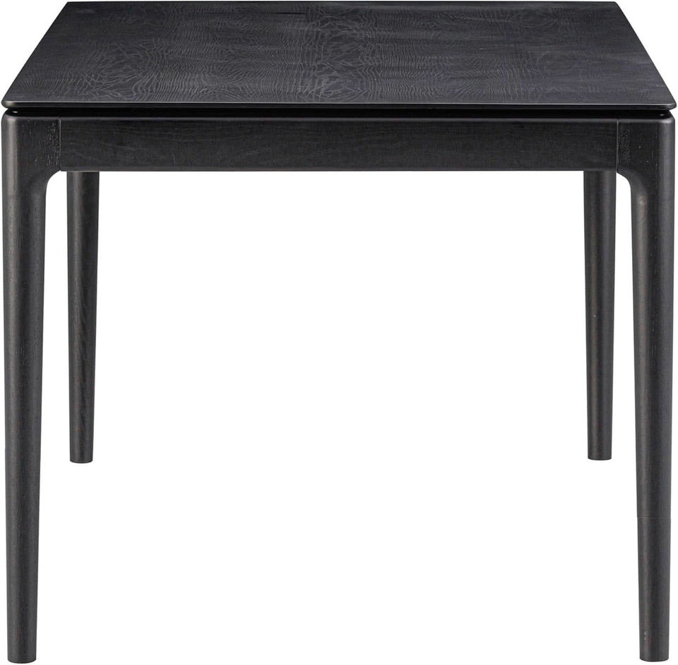 Mingle 55 Inch Modern Rectangular Dinner Table Burnt Black