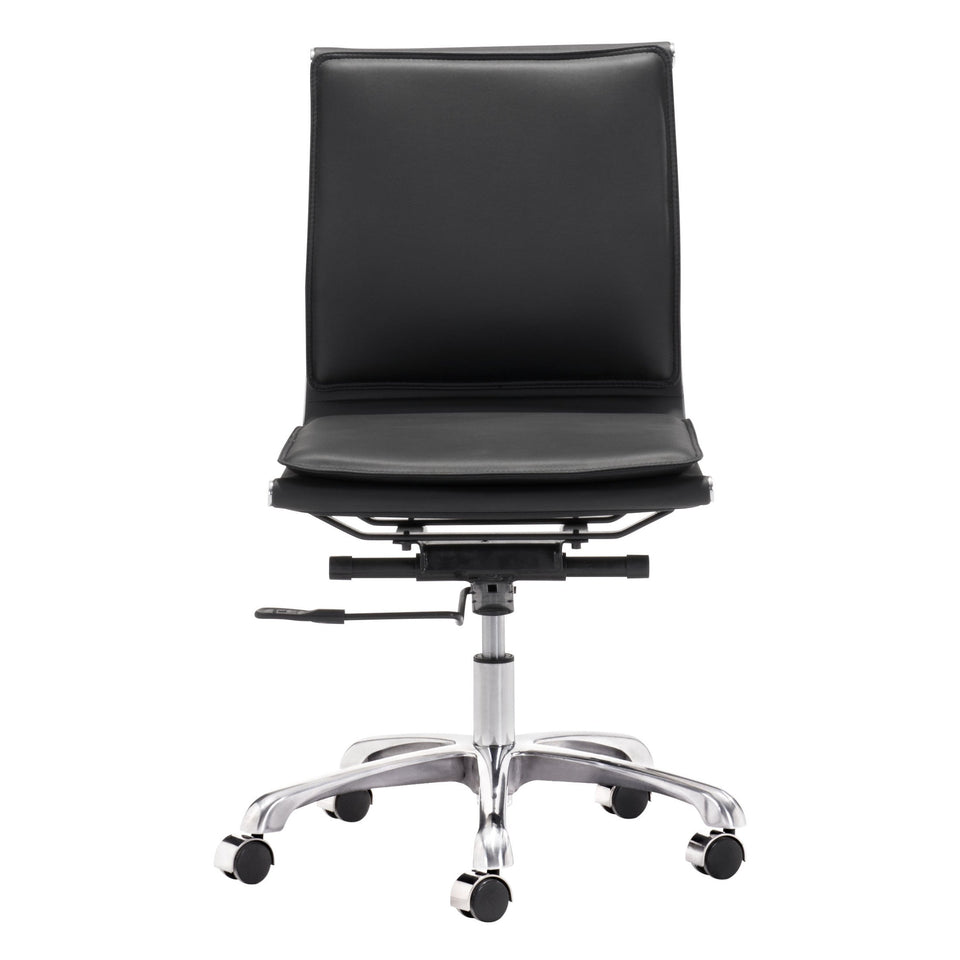 Lider Plus Armless Office Chair Black