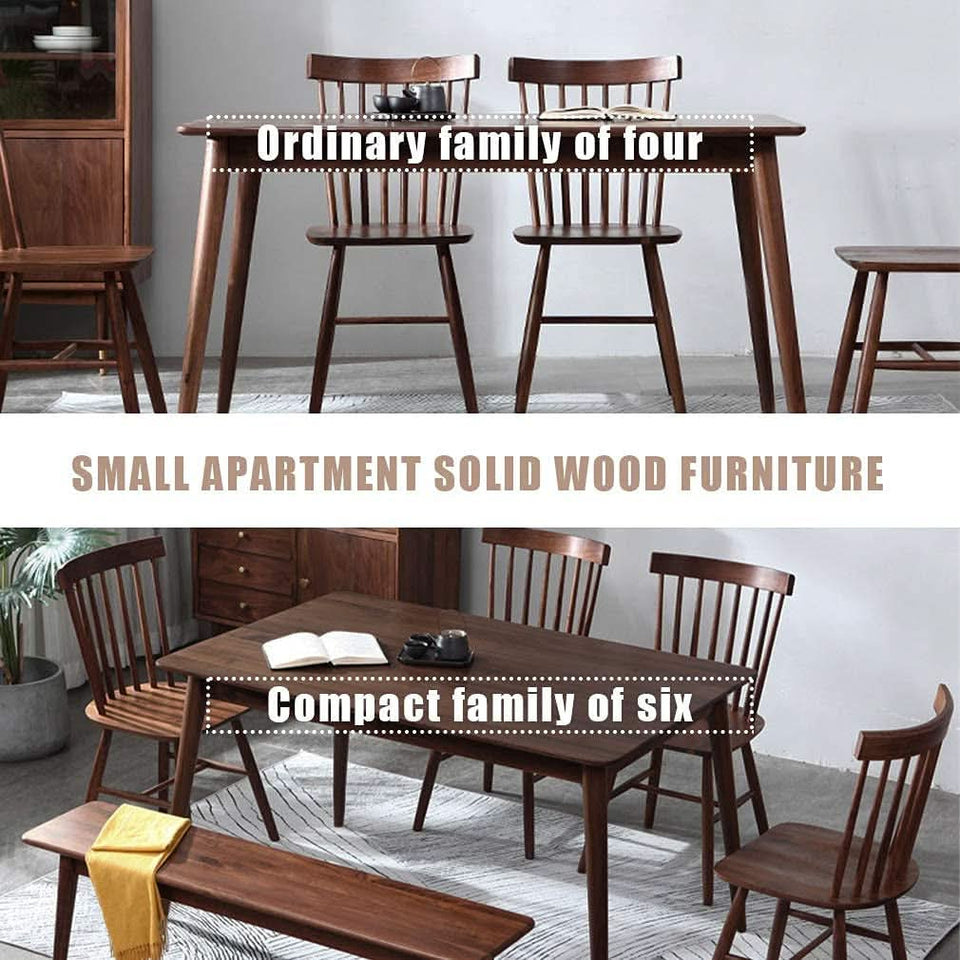 47 Inch Dining Table Natural Finish for Small Spaces