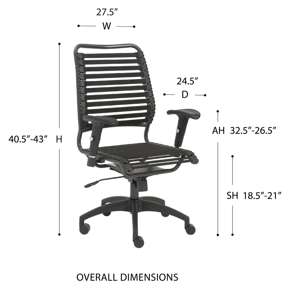 Baba Flat High Back Office Chair