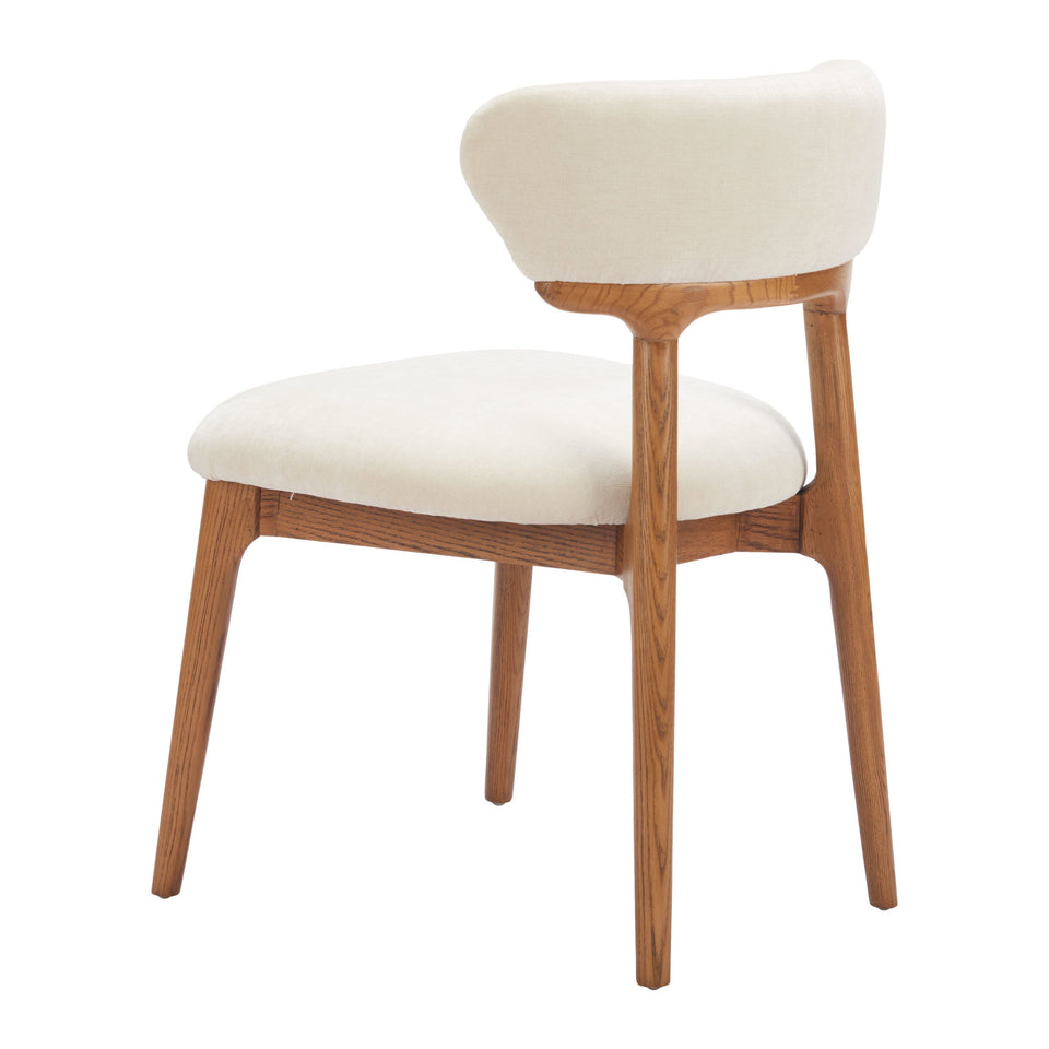Cedar Dining Chair (Set of 2) White & Walnut