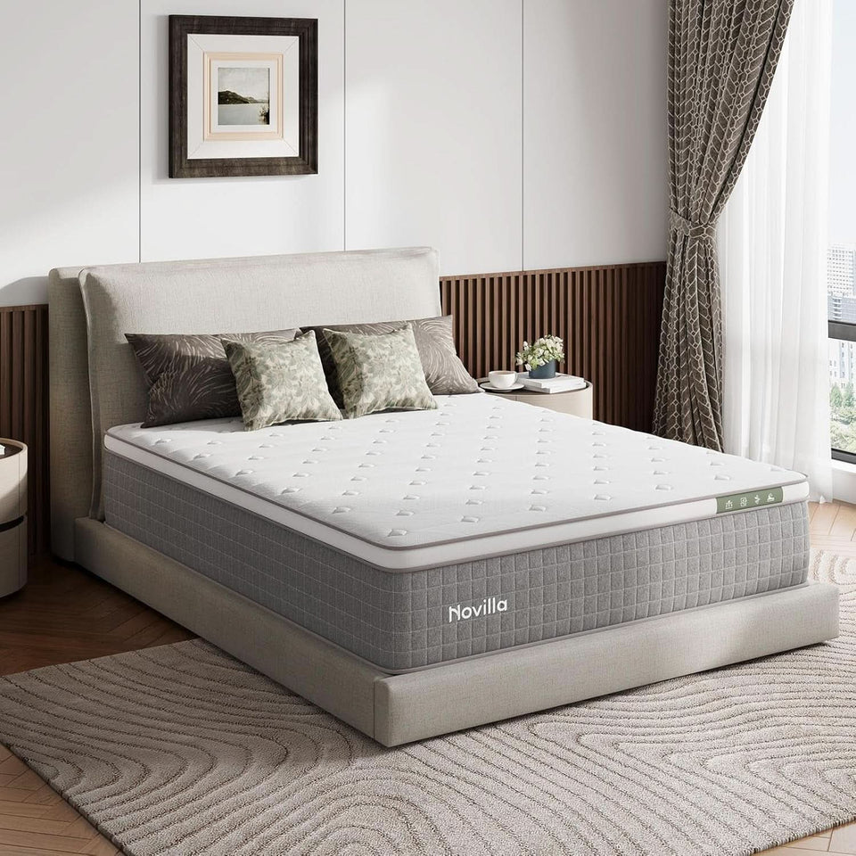 Queen Size Hybrid Mattress Gel Memory Foam Certipur US Certified