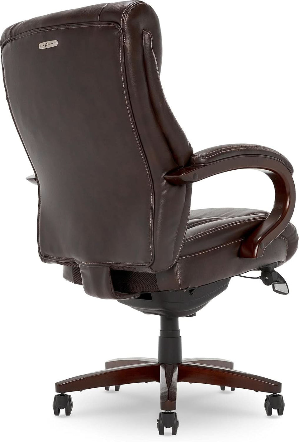 Bellamy Executive Office Chair With Memory Foam Cushions Brown Bonded Leather
