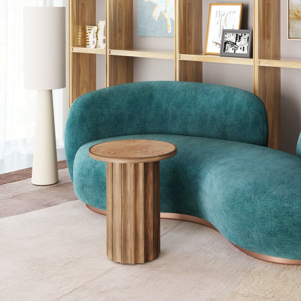 Afinato Side Table Brown