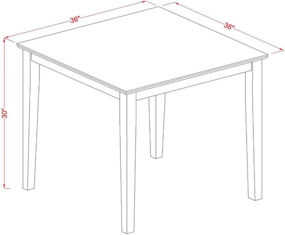 OXAN5OAKCProductLine Oak Kitchen Table Set For4 LinenChairs