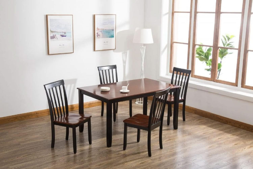 Bloomington Dining Chair Black Cherry Solid Wood Set Of 2