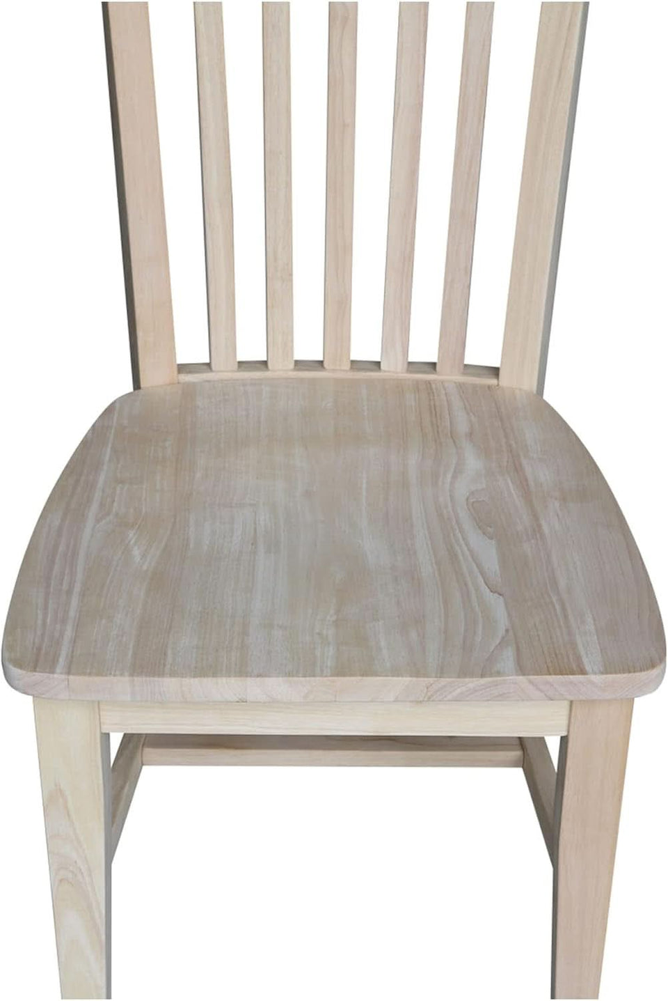 Set Of 2 Tall Mission Dining Chairs Unfinished Parawood