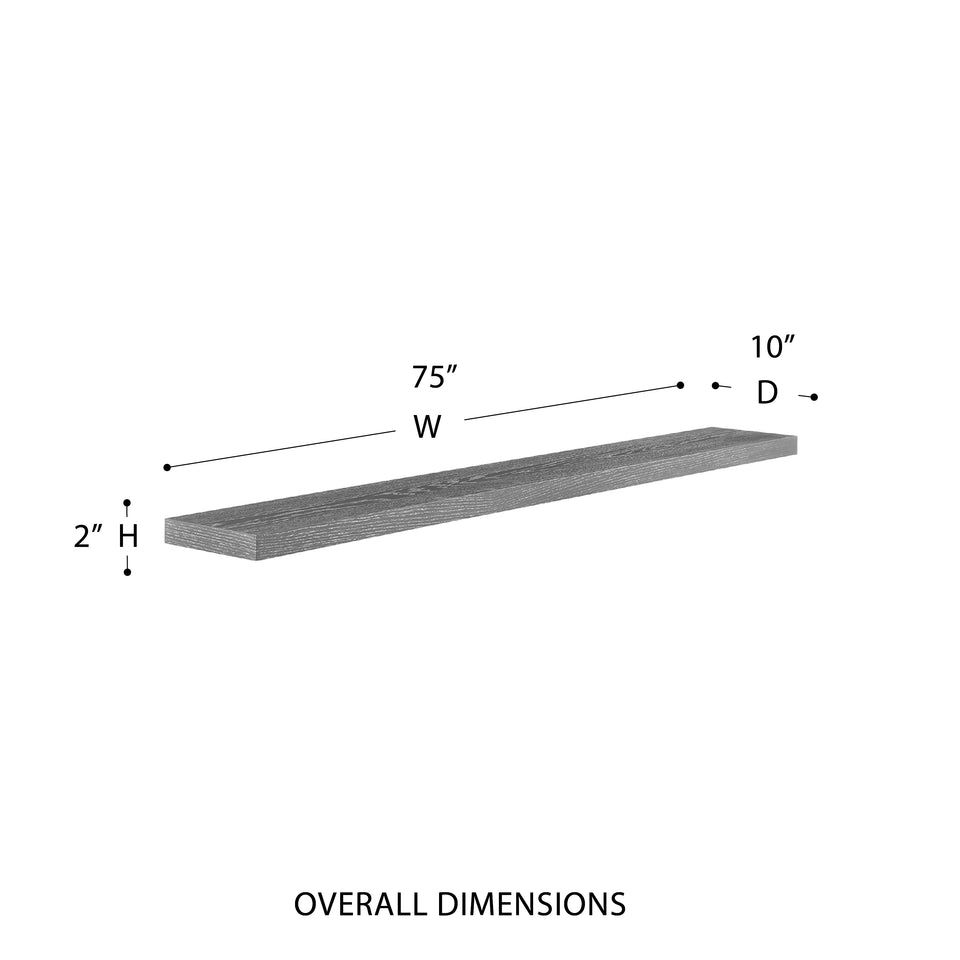 Barney 75" Floating Shelf
