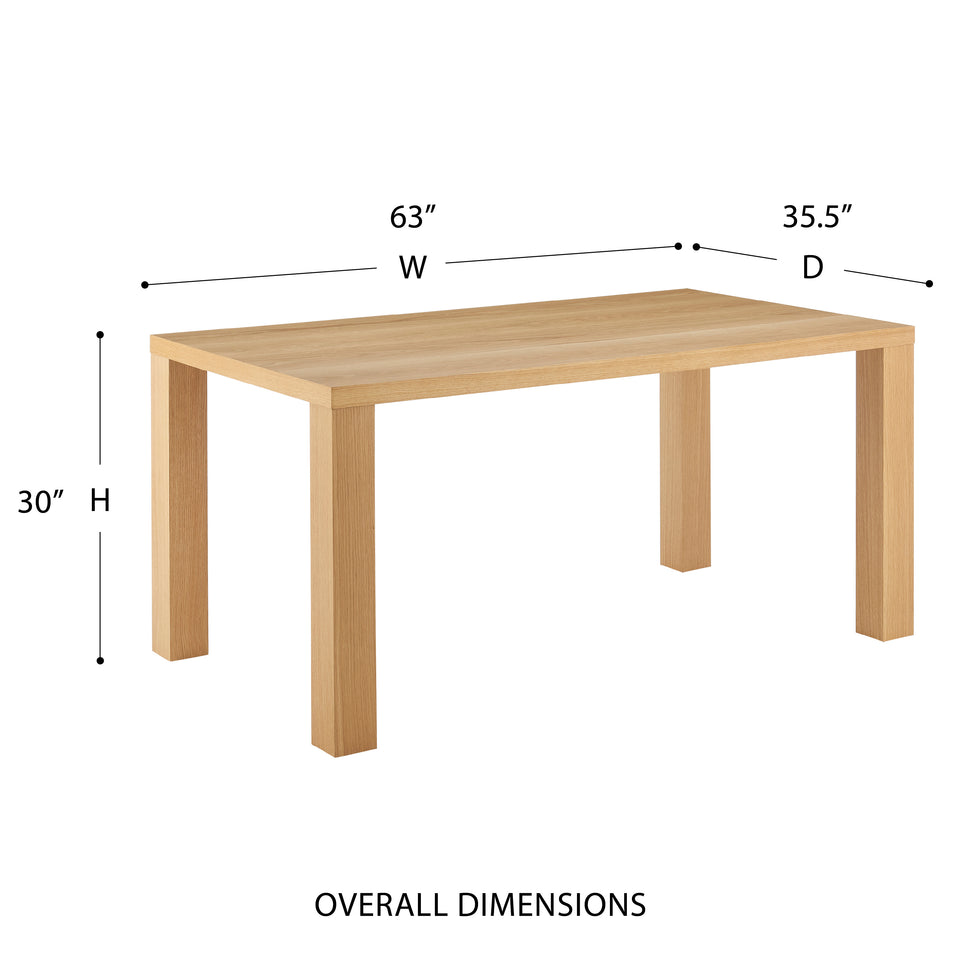 Abby 63" Rectangle Table