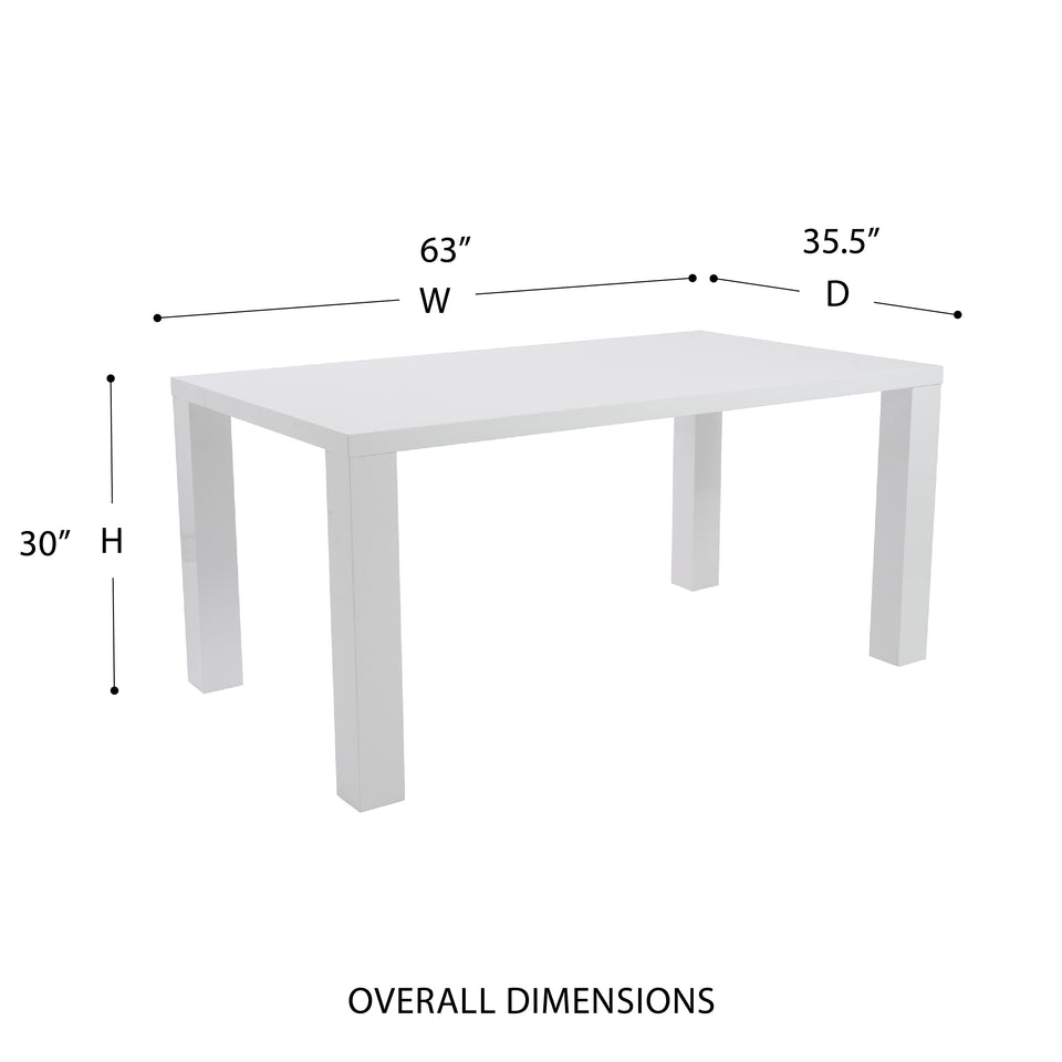 Abby 63" Rectangle Table
