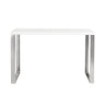 White/Polished Stainless Steel