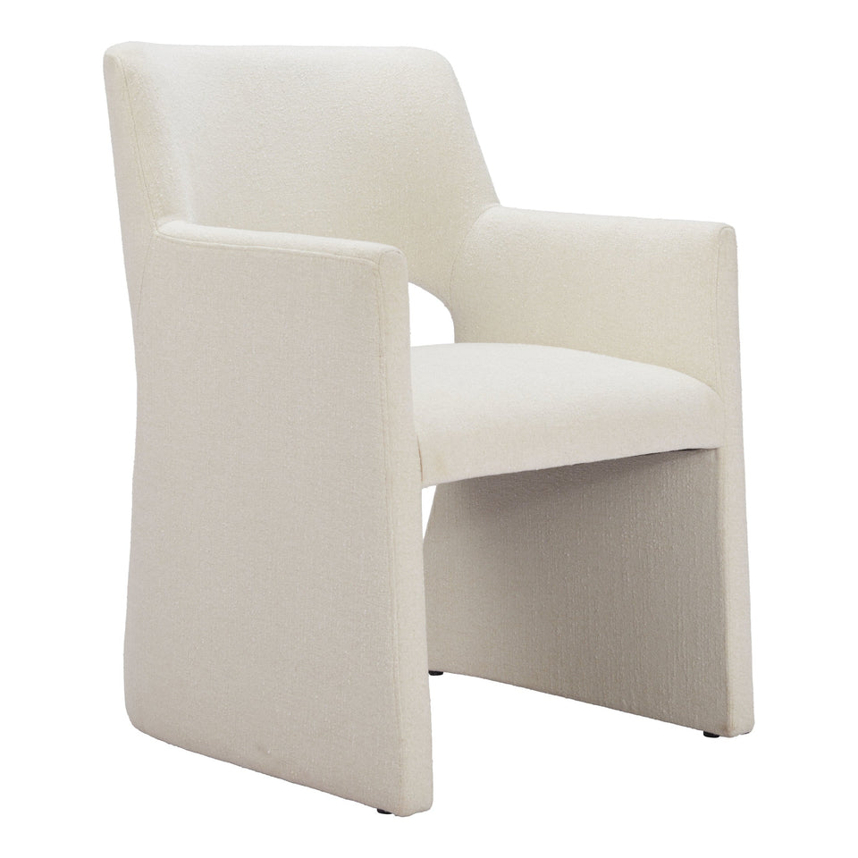 Minet Dining Chair Linen White
