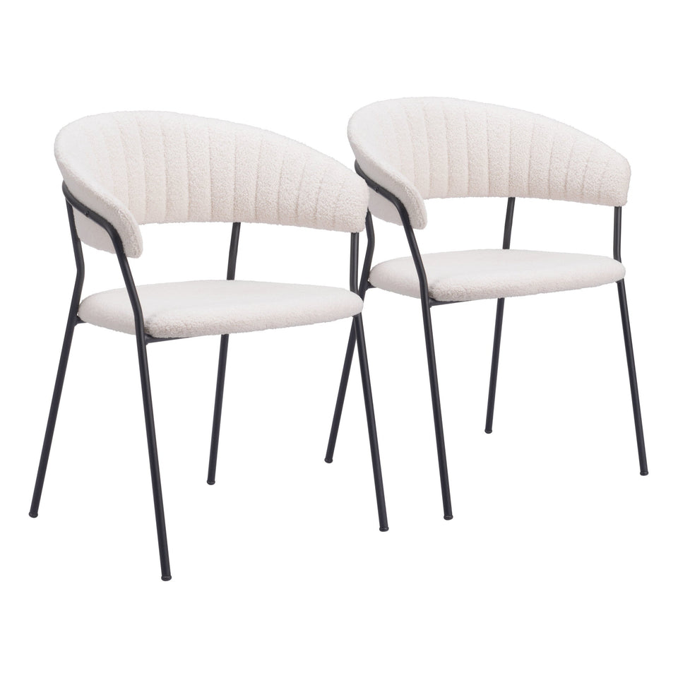 Josephine Dining Chair (Set of 2) Cream