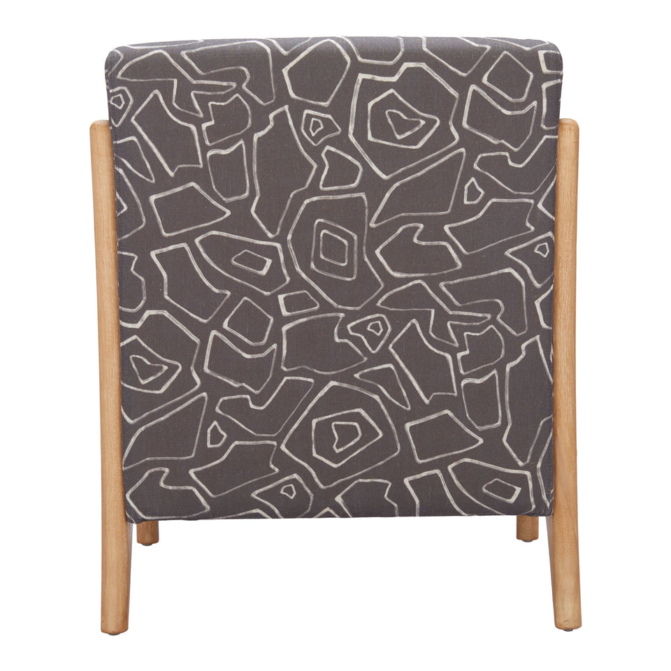 Runa Accent Chair Gray & Natural