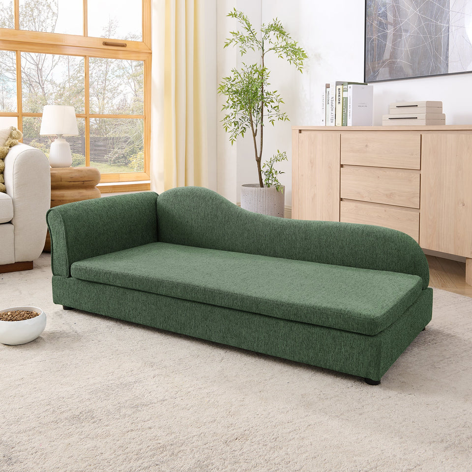 Oversized Pet Sofa for Medium/Large Dogs with Modern Design - Olive Green, Beige, Dark Blue, Dark Grey