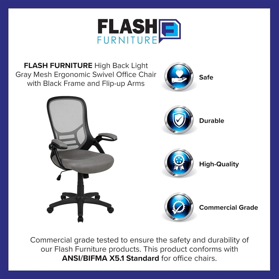 Porter High Back Swivel Office Chair With Lumbar Support