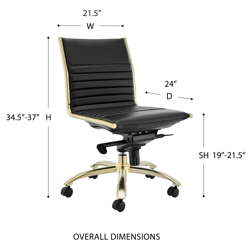 Dirk Low Back Office Chair w/o Armrests