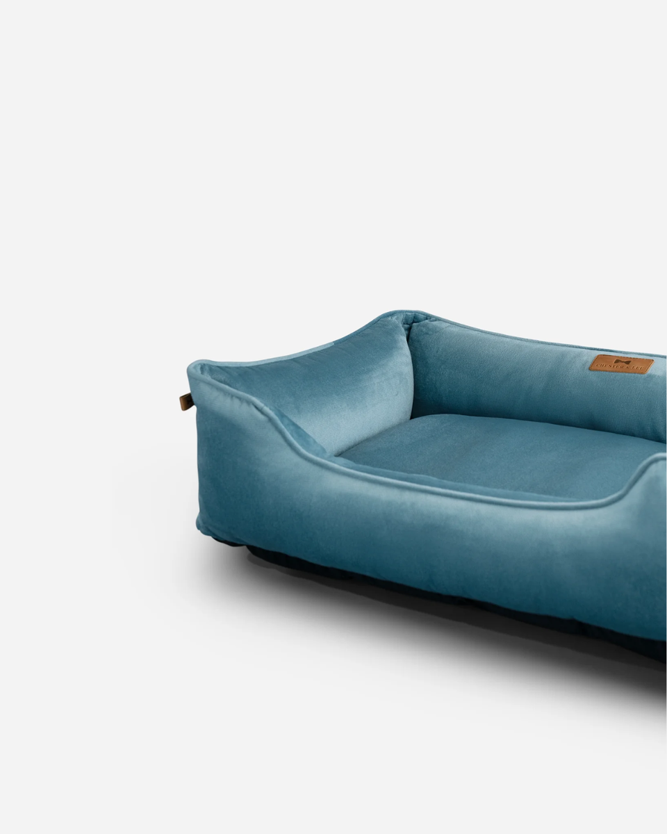 Chester & Lee | Vibrant Velvet Sleeper Dog Bed Tiffany