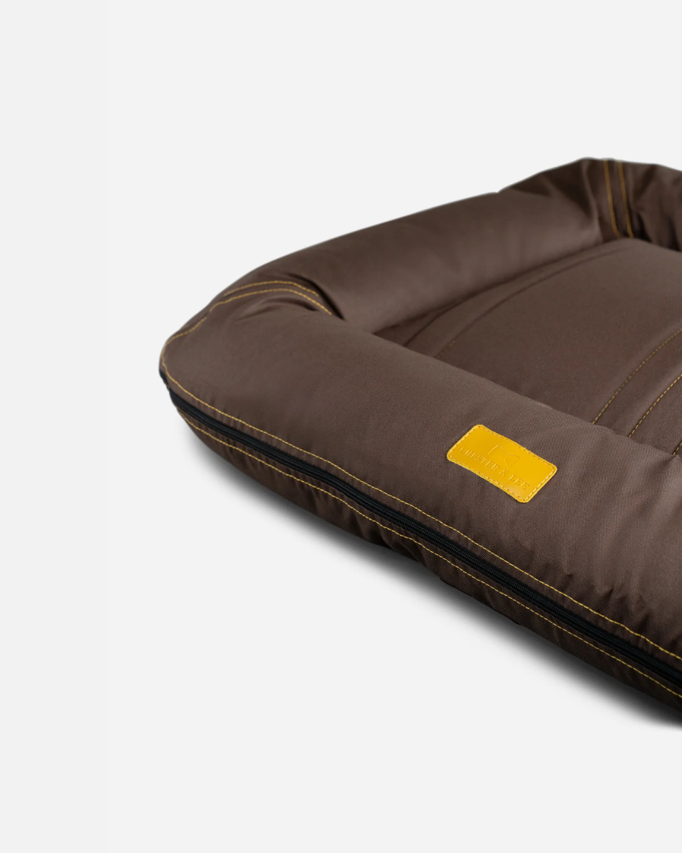 Chester & Lee | Waterproof Lounger Dog Bed Brown