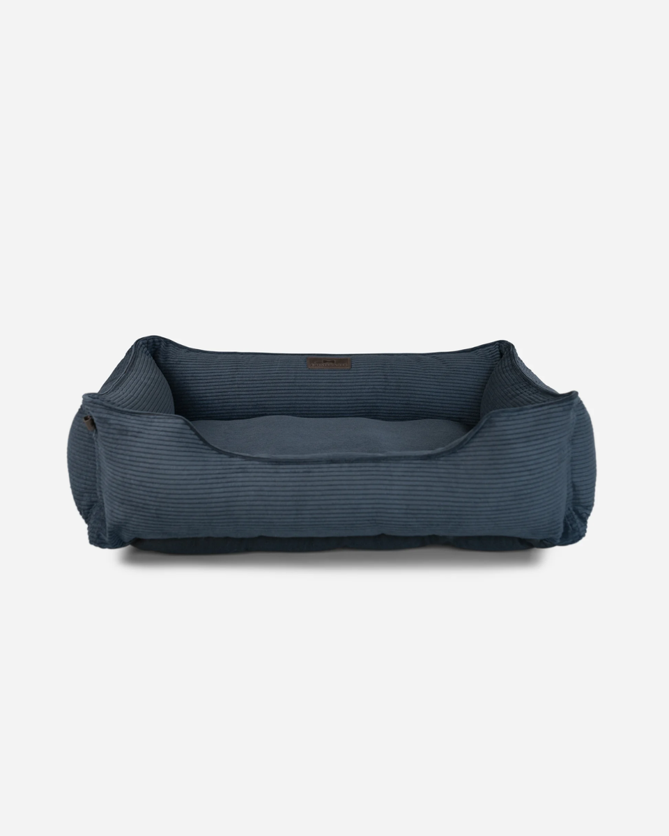 Chester & Lee | Fancy Corduroy Sleeper Dog Bed Graphite
