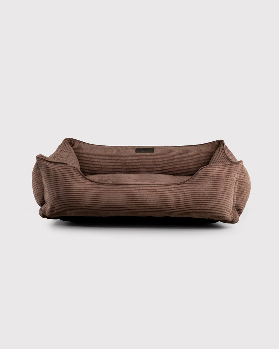 Chester & Lee | Fancy Corduroy Sleeper Dog Bed Brown