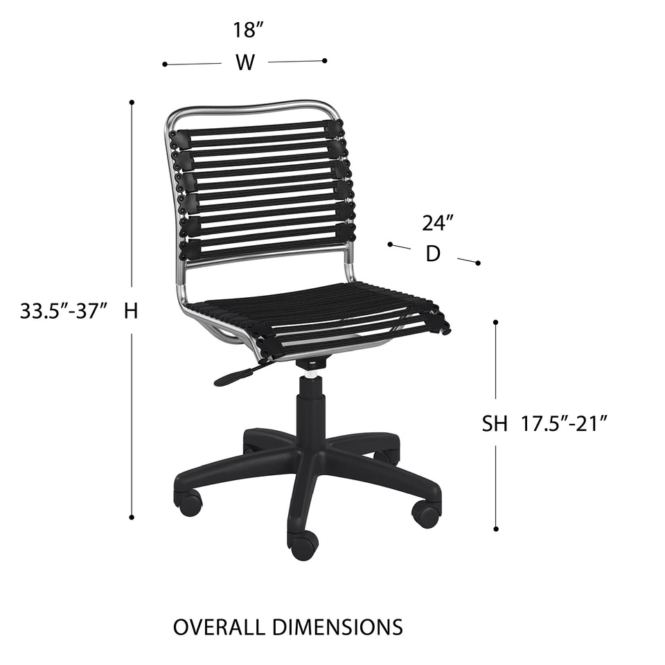 Allison Bungie Flat Low Back Office Chair
