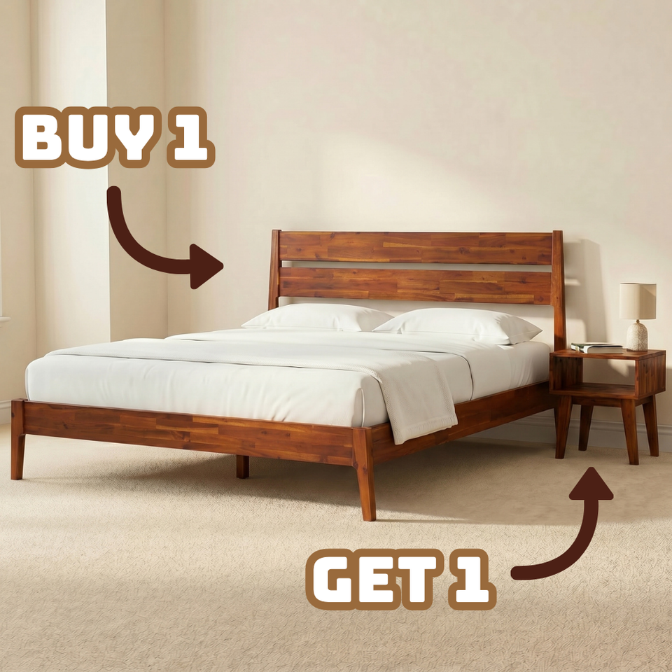 Callisto Solid Wood Bed Frame