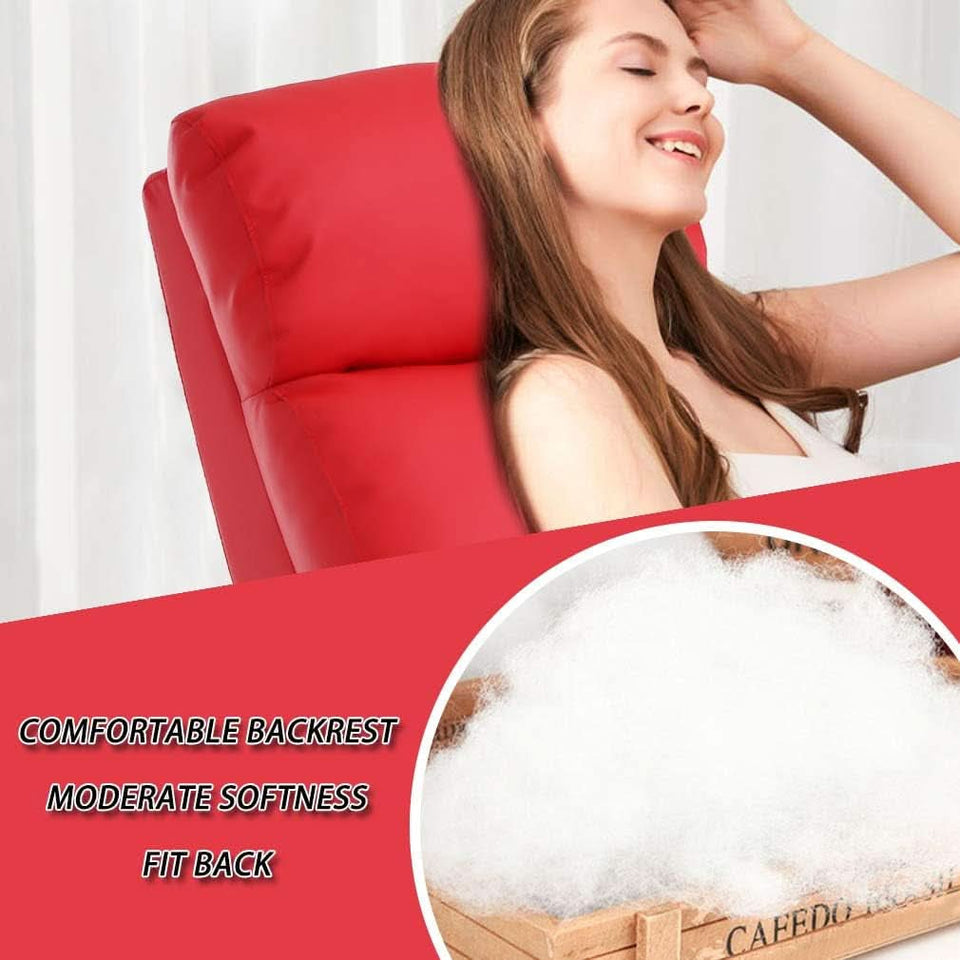 PU Leather Recliner Chair For Living Room With Padded Seat