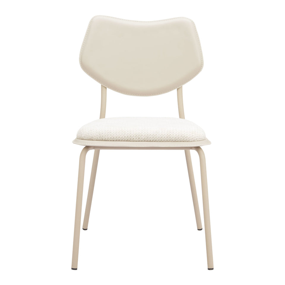 Zeal Dining Chair (Set of 4) Light Gray & Beige