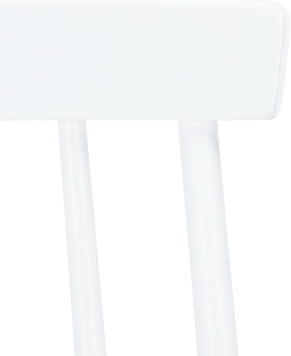 Farmhouse Spindle Back Side Chair White Natural Dining Room