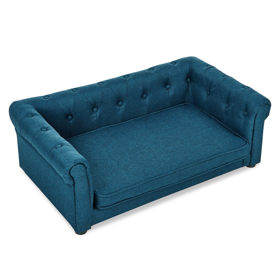 Modern Elegant Rectangle Pet Bed with Elevated Design - Multiple Colors