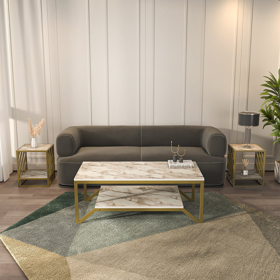 Flora & Norm Living Room Table Set