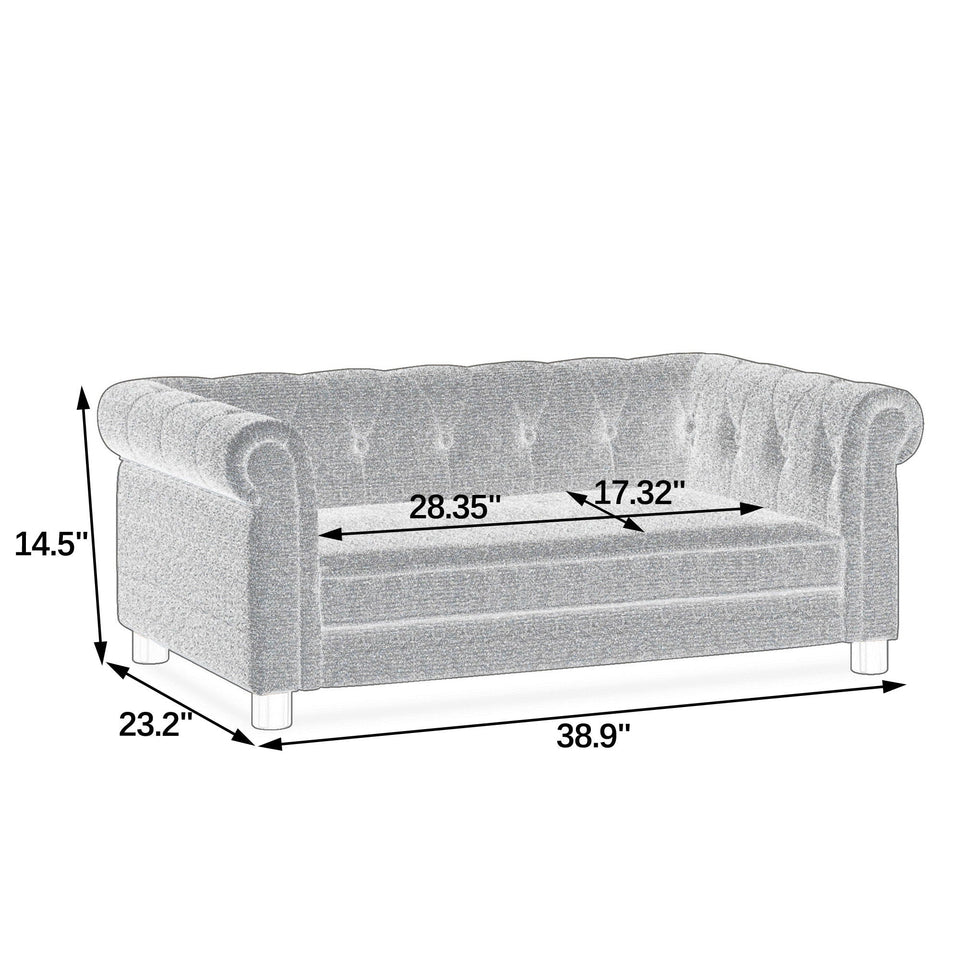 Modern Elegant Rectangle Pet Bed with Elevated Design - Multiple Colors