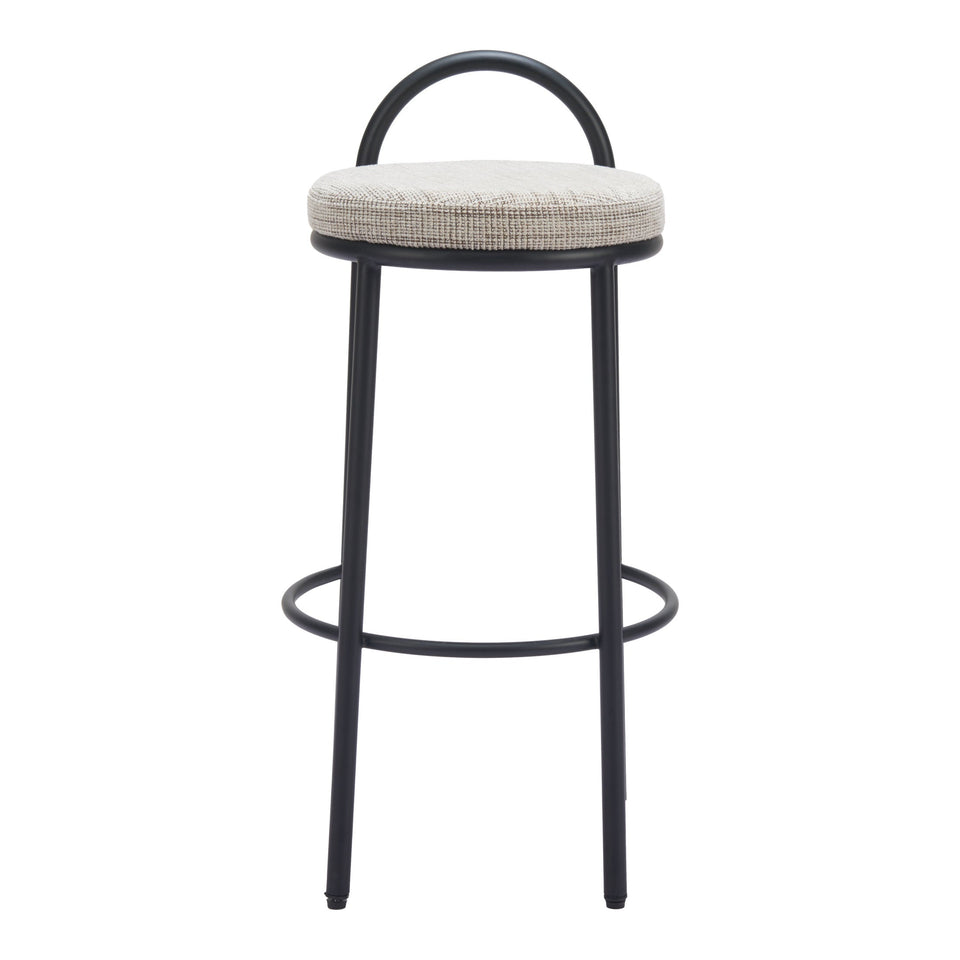 Sisal Barstool (Set of 2) Beige Tweed