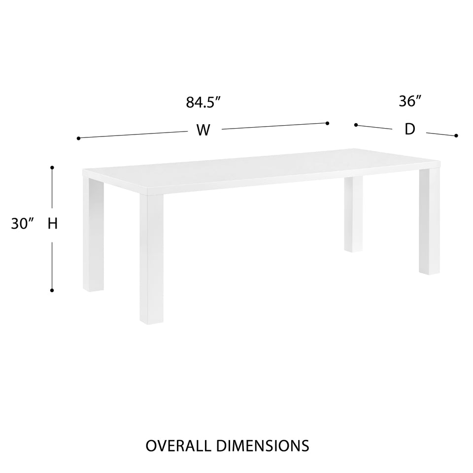 Abby 84" Rectangle Table