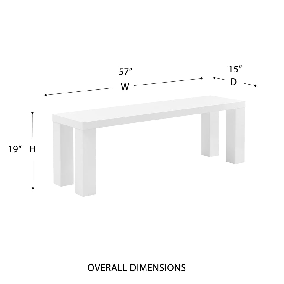 Abby 57" Bench