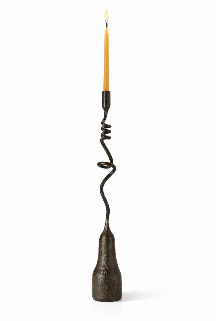 sculptural candleholder - front view