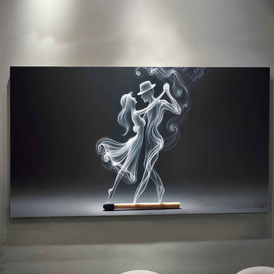 Modern Abstract Couple Dance Wall Art