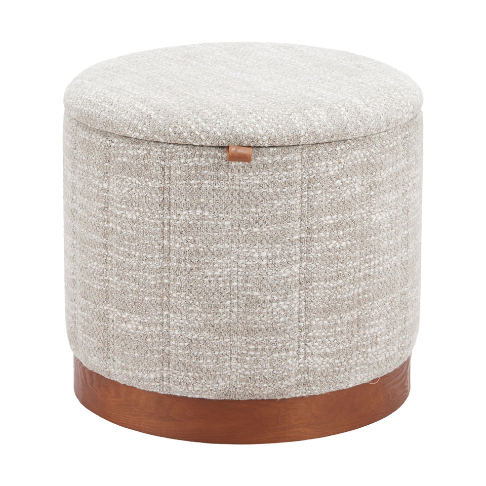 Fije Storage Ottoman Gray