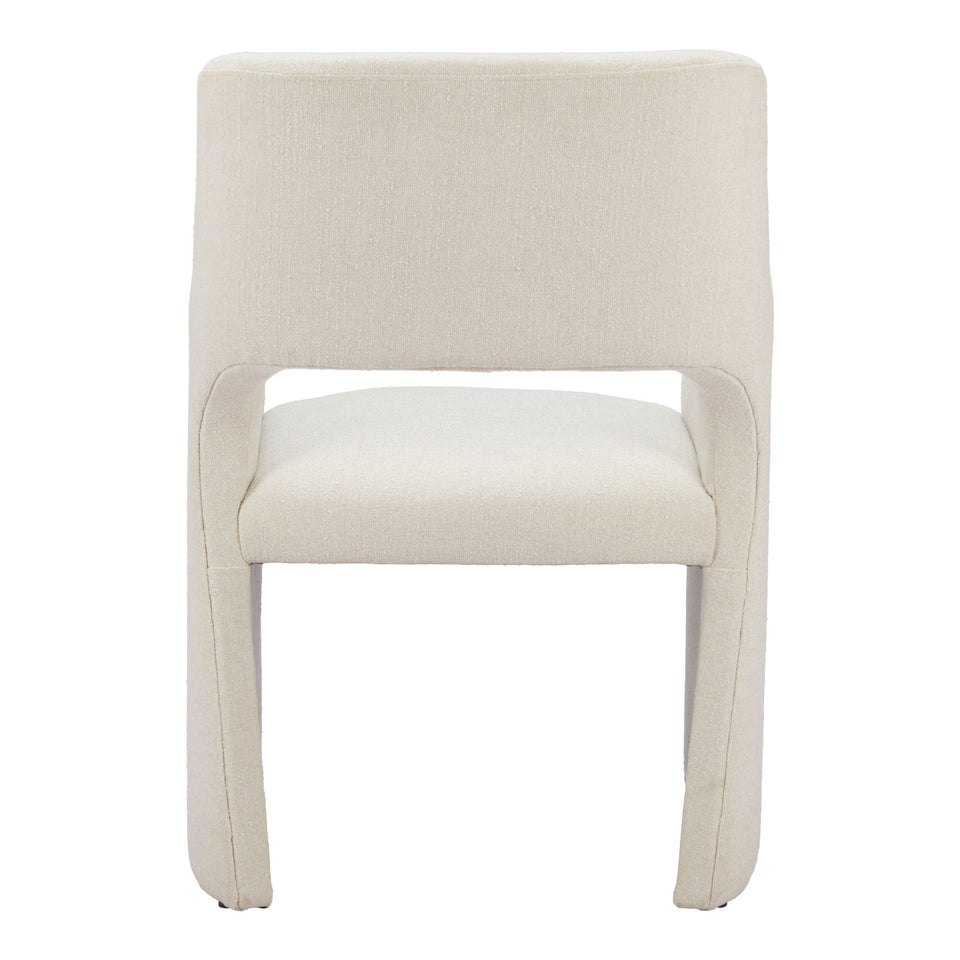 Minet Dining Chair Linen White