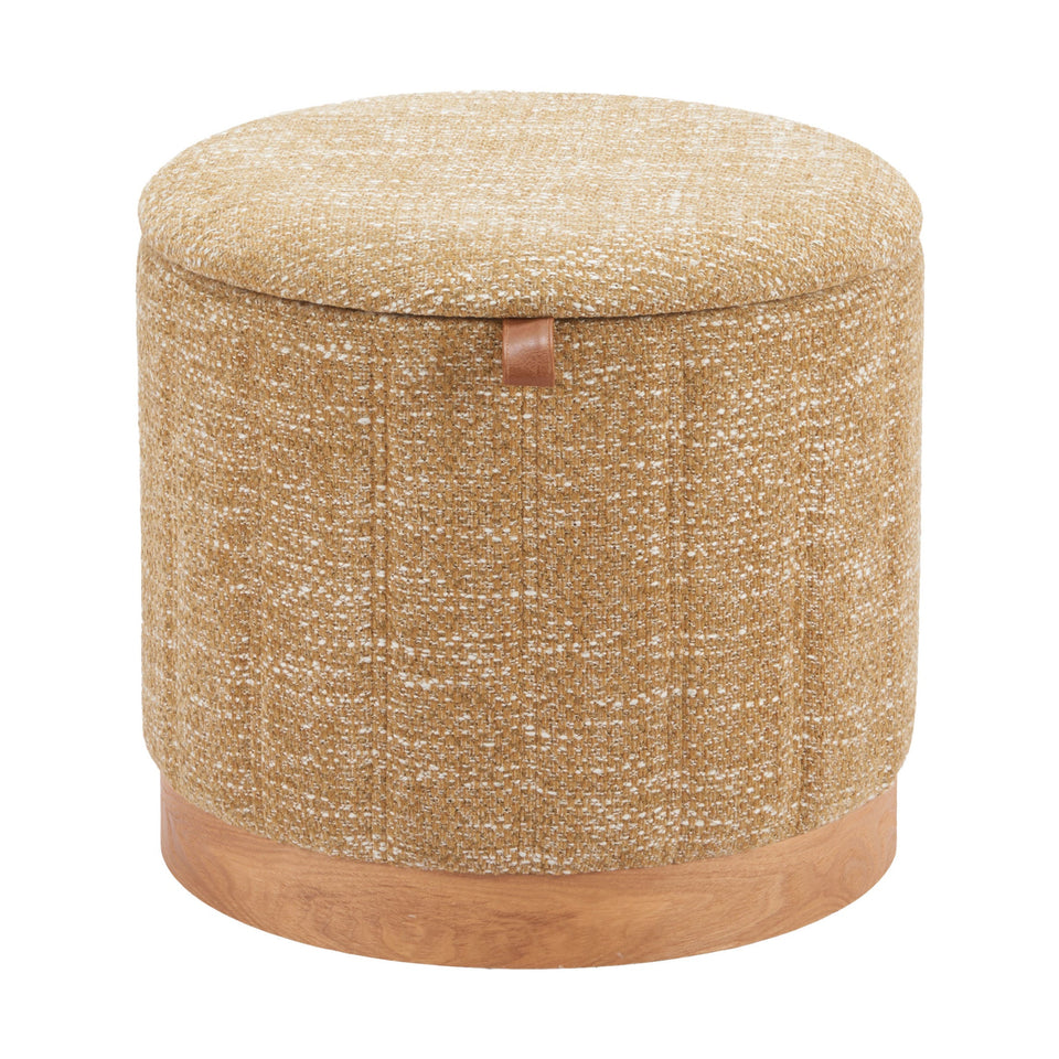 Fije Storage Ottoman Oat Yellow