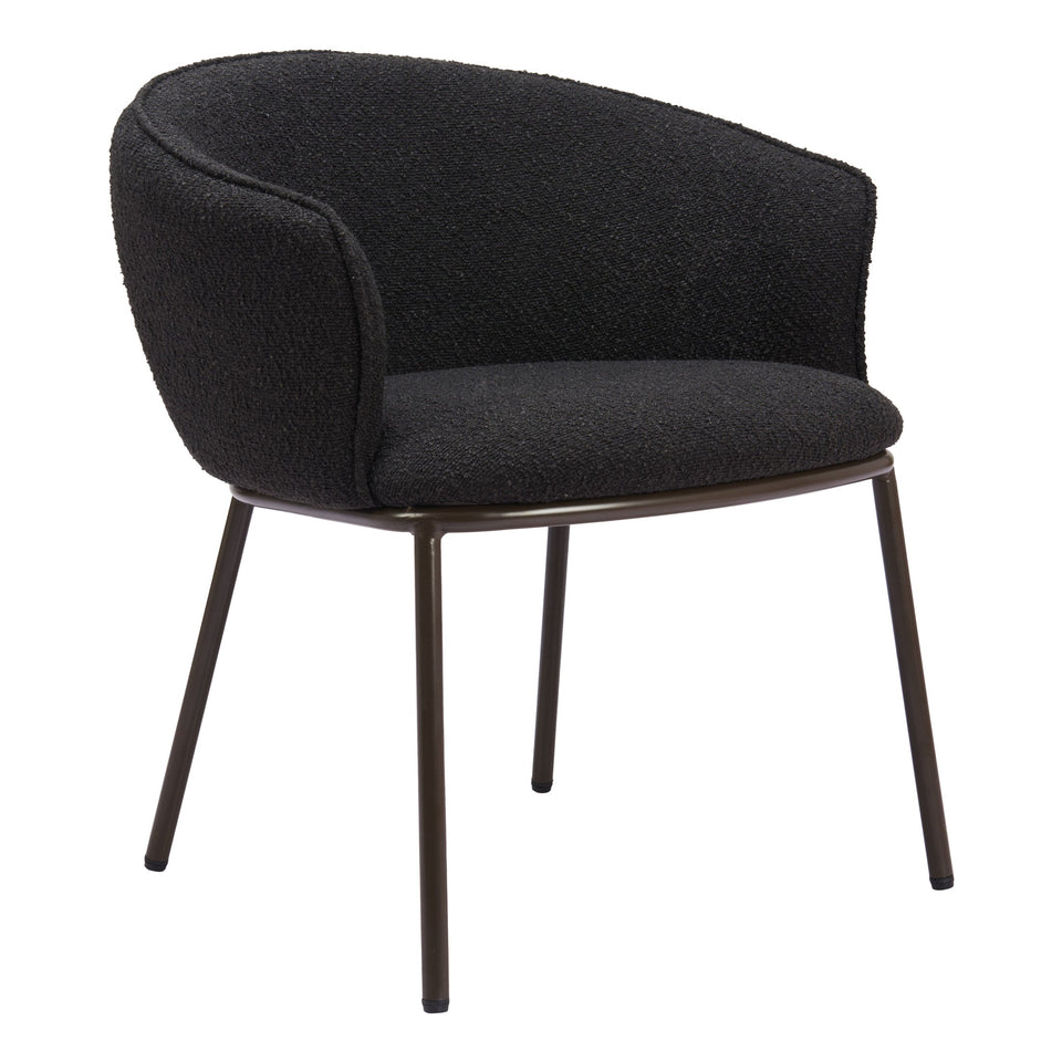 Essen Dining Chair Black & Bronze