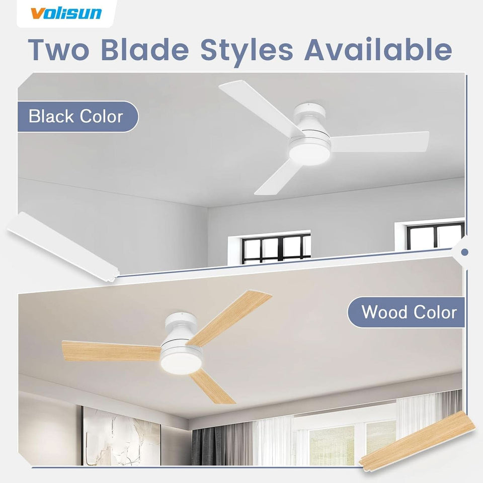 42 Inch Ceiling Fan With Dimmable LED Light And Remote