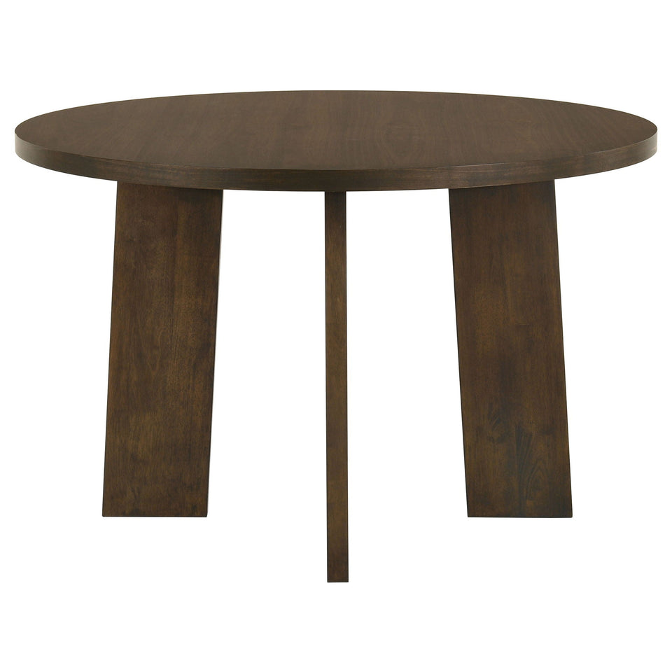 Strouse 5-piece Dining Set Grey and Walnut