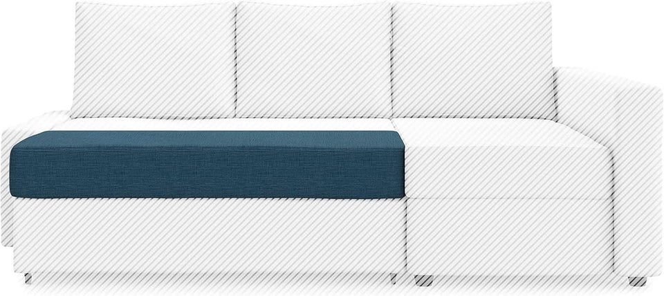 Snug Fit Friheten Sofa Slipcover With Chaise Navy Blue