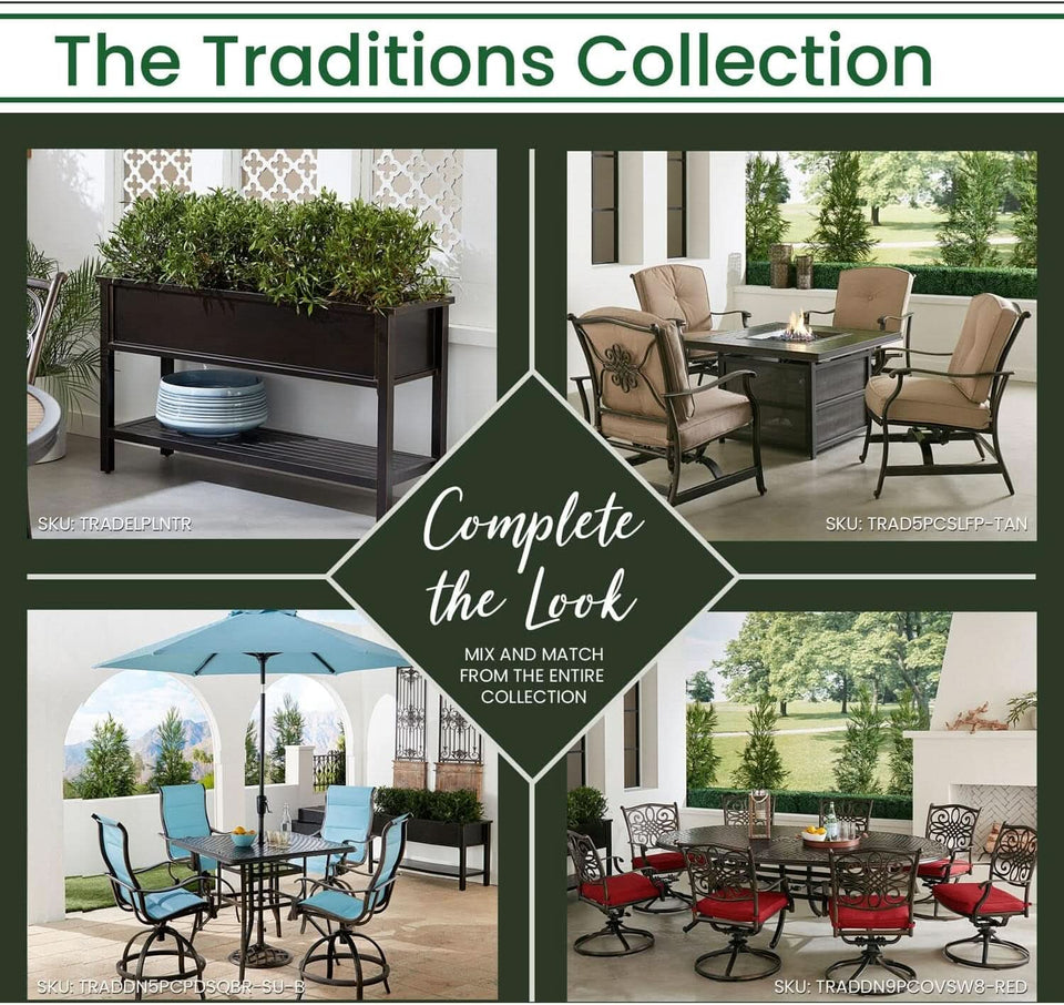 Elegant 50 Inch Outdoor Console Table with Shelves