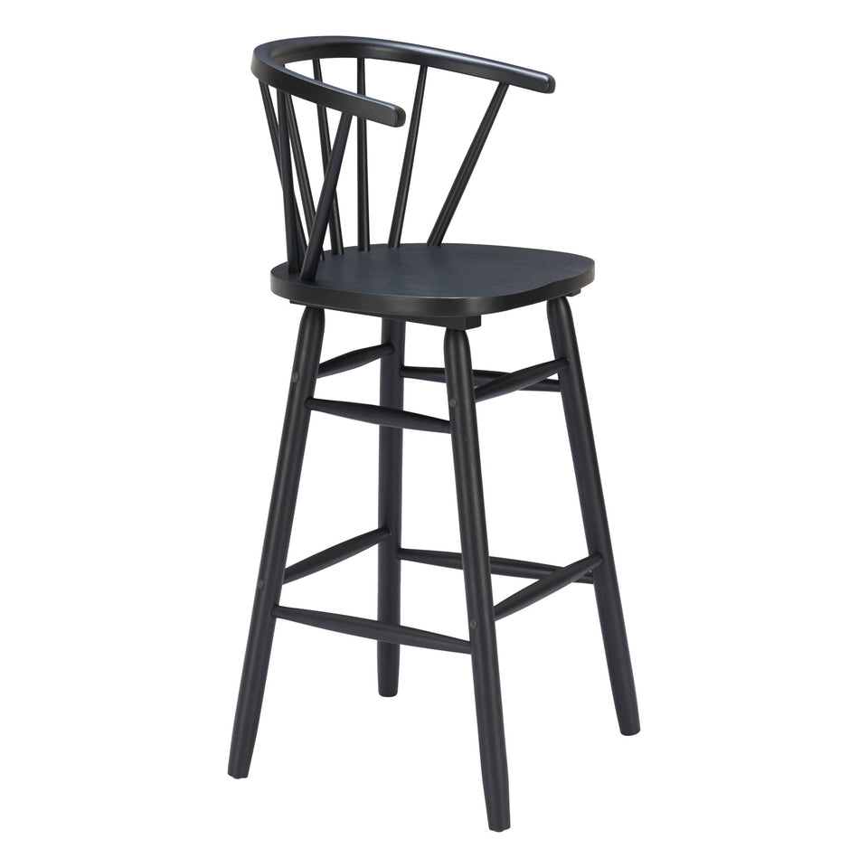 Stenger Barstool (Set of 2) Black