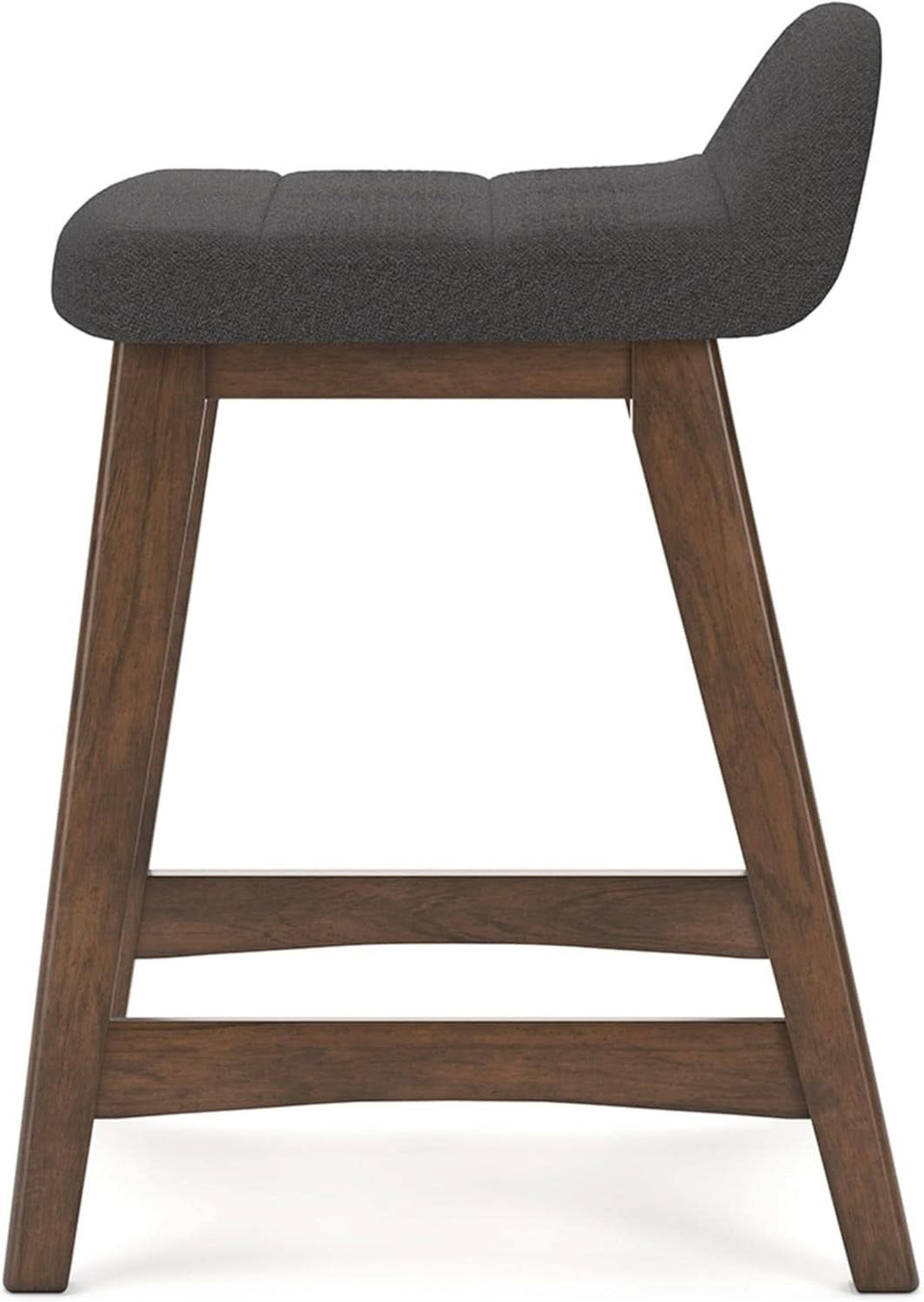 Counter Height Bar Stool Set Of 2 28.5 Inch Charcoal Brown