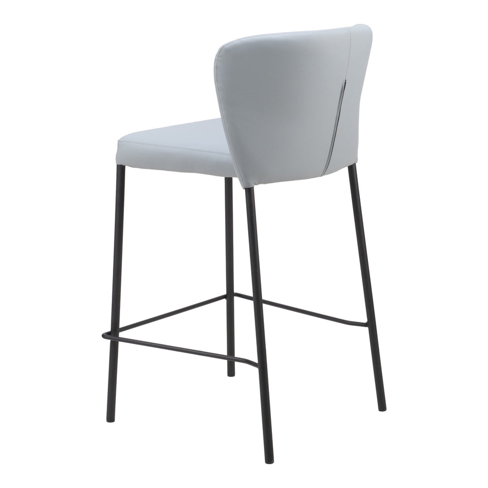 Linz Counter Stool (Set of 2) Gray