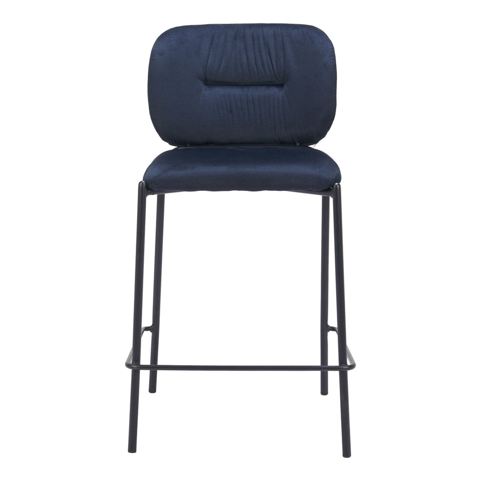 Plat Counter Stool (Set of 2) Blue